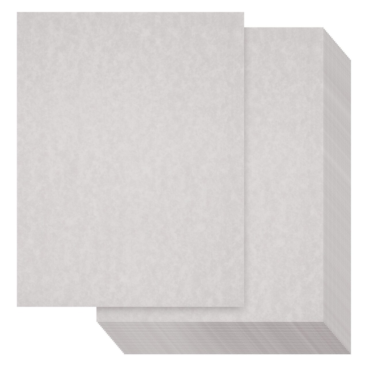 Best Paper Greetings Certificate Paper - 8.5 x 11 in Light Gray - Vintage 90 GSM Textured Parchment Paper for Printing & Writing Diplomas & Award Certificates - 96 Sheets